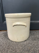 Antique Stoneware Crock - 2 Gallon with Slip Handles