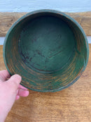 Antique Daniel Cragin, Wilton, NH Folk Art Green Painted Dry Measure