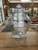 Antique Mutual Biscuit Co. New York Countertop Display Jar