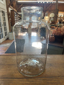 Vintage 15” Tall Blown Clear  Glass European Pickling Jar