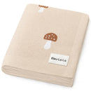 100% Luxury Cotton Swaddle Receiving Baby Blanket - Mushroom: Camel