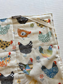 Floral Chickens Drying Mat