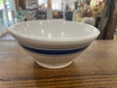 Vintage 10” Cobalt Blue Triple Banded Mixing Bowl