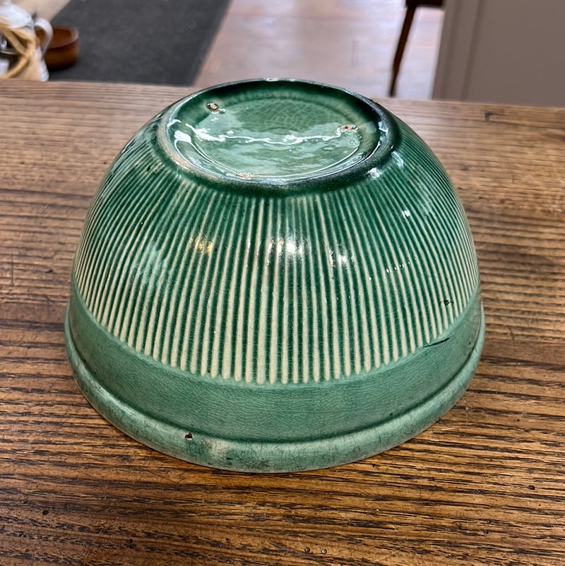 Vintage 8” Teal Green Mixing Bowl