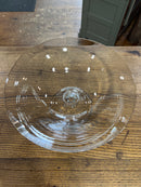 Vintage Pedestal Glass Centerpiece Bowl