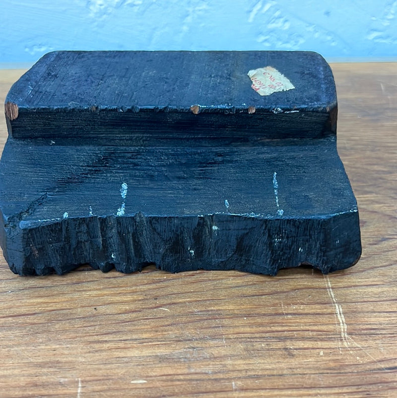 Vintage Wood Hand Carved Textile Block Stamp