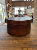 Antique Round Wooden Pantry Box and Lid