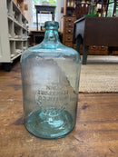 Antique Embossed 5 Gallon Rock Spring Water Co. Bottle and Fred C White Shipping/Transporting Wooden Crate with Tilt Rack Frame