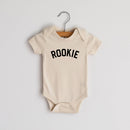 Cream Rookie Modern Organic Baby Bodysuit: 3-6 Months / Short Sleeve