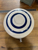 Vintage Two Gallon Blue Crown Crock Water Dispenser