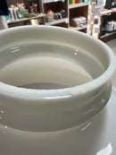 Antique Nickel Plated Rayo Kerosene Lamp with Milk Glass Shade