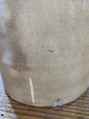 Antique Salt Glazed Two Gallon Stoneware Cobalt Blue Floral Design Jug