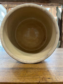 Antique Stoneware Cobalt Blue + Tan Glaze Bread Crock