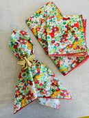 Bountiful Garden Cloth Napkins, Set of Four: 18" Everyday