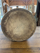 Antique Stoneware Cobalt Blue + Tan Glaze Bread Crock