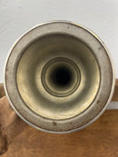 Antique Nickel Plated Rayo Kerosene Lamp with Milk Glass Shade