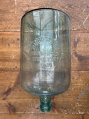 Antique Embossed 5 Gallon Rock Spring Water Co. Bottle and Fred C White Shipping/Transporting Wooden Crate with Tilt Rack Frame