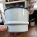 Vintage Enameled White Laundry Soap Shelf