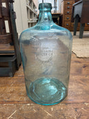 Antique Embossed 5 Gallon Rock Spring Water Co. Bottle and Fred C White Shipping/Transporting Wooden Crate with Tilt Rack Frame