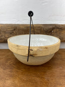 Vintage Stoneware Bowl with Bail Handle