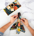 Ash Blonde Wooden Napkin Rings, set of four