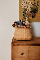 Rosie the Riveter 7.5" Wooden Doll