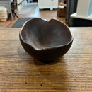Antique Wooden Scoop Bowl Hand Carved