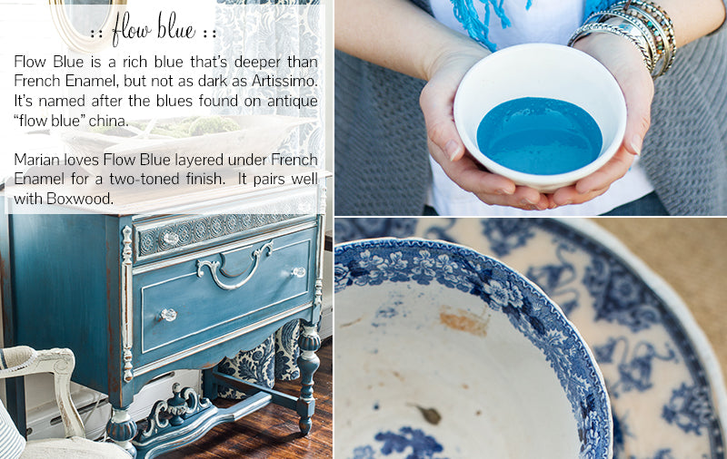 Washstand In Flow Blue MilkPaint™ — Miss Mustard Seed's Milk Paint