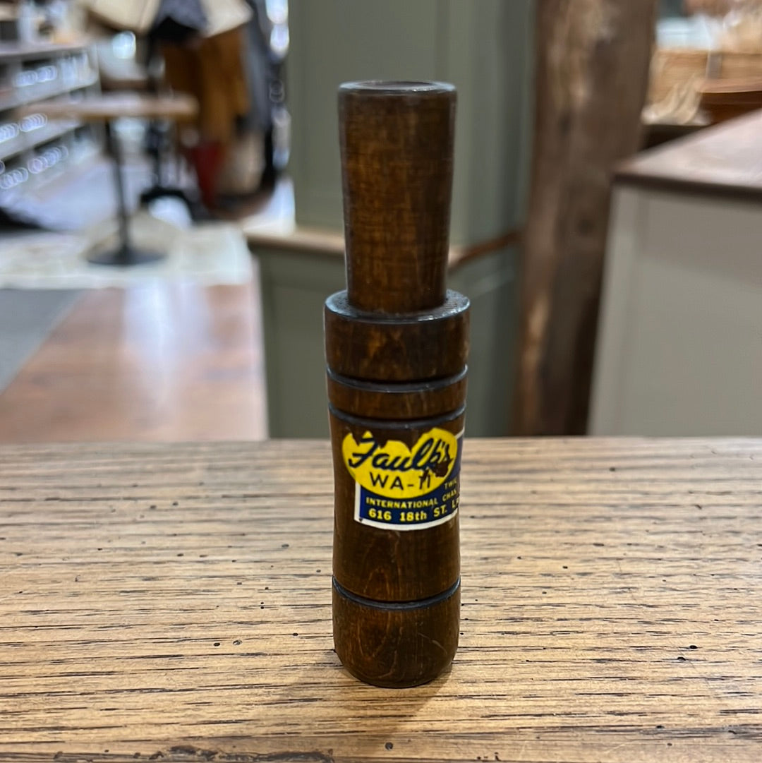 Vintage Faulk's WA11 Wood Duck Call