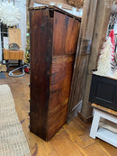 Vintage Industrial 56 Hole Storage Cubby Bin Cupboard