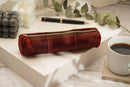 Leather Pencil Case, Make-up Brush Holder, Pen Holder: Red