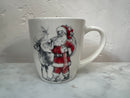 Stoneware Mug with Santa & Reindeer Image, 4 Styles ©