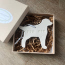 Dog Mom Christmas Ornament  | Handmade Pottery 