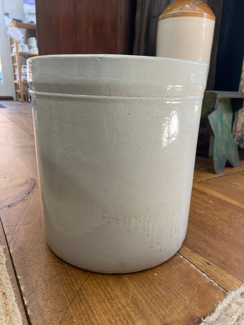 Antique Nelson McCoy Stoneware 6 Gallon Crock