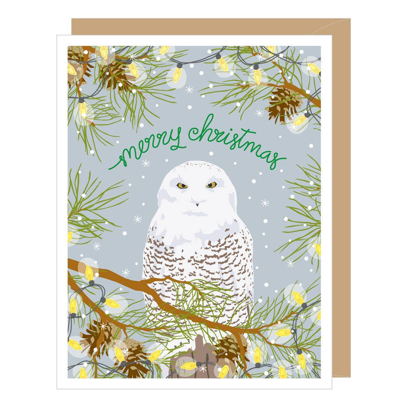 Snowy Owl Christmas Card BOX OF 8