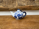 Stoneware Vase/Teapot/Teacup Ornament with Blue Ribbon, 4 Styles