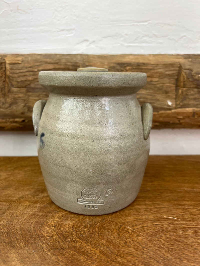 Vintage Rowe Pottery Crock with Strawberry