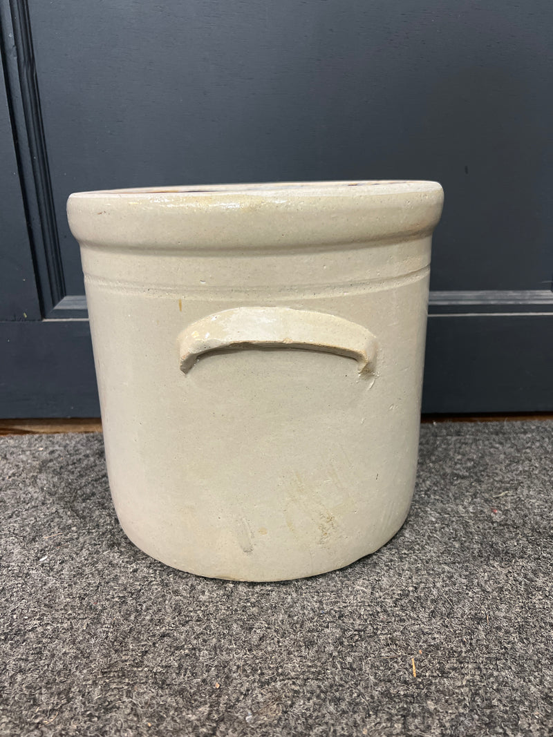 Antique Stoneware Crock - 2 Gallon with Slip Handles