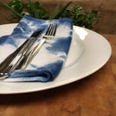 Cloth Napkins Assorted Indigo Shibori Set of Four