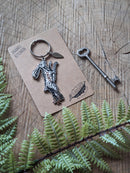 Metal enamel keychain / bag charm | lucky rabbit foot