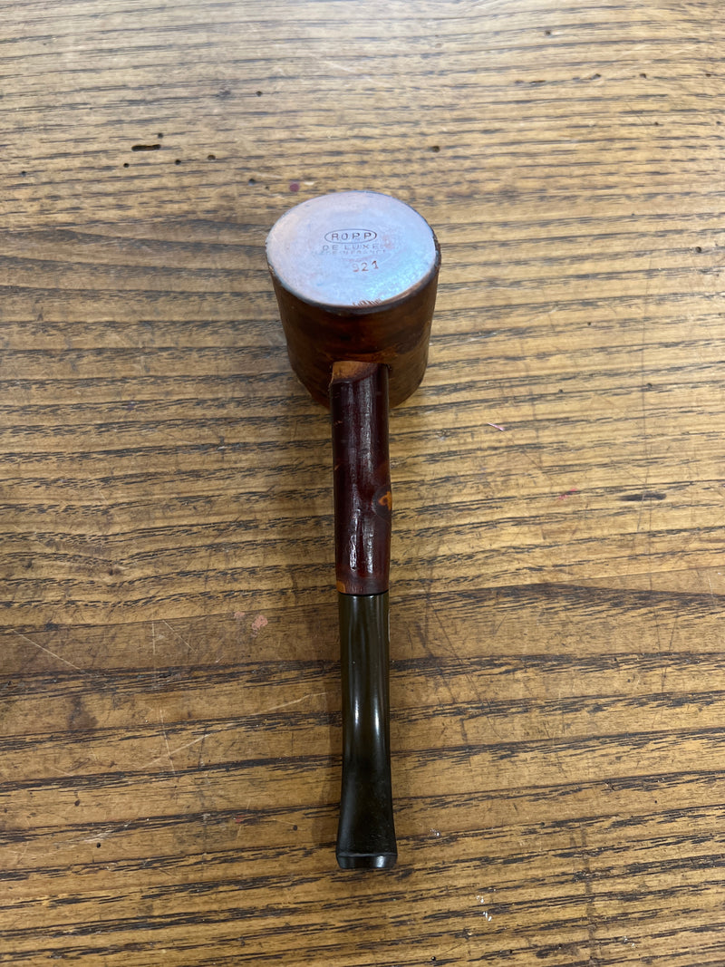 Vintage Ropp DeLuxe Cherry Wood Smoking Tobacco Pipe