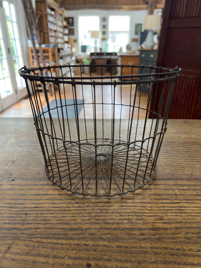 Vintage Wire Gathering Egg Basket