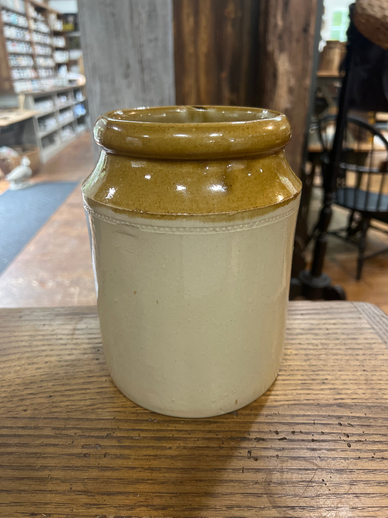 Vintage English Salt Glazed Stoneware Storage Jar