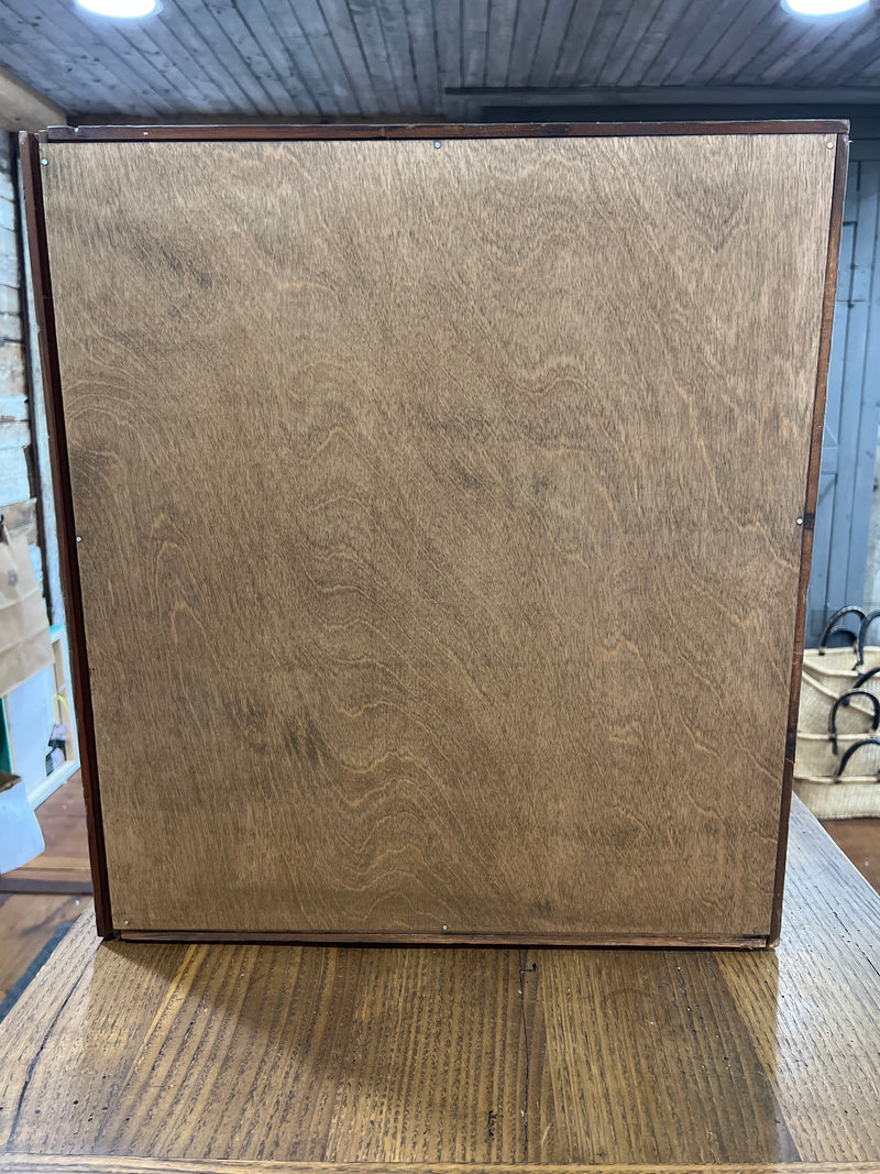 Vintage Wooden 18 Drawer Counter Top Cabinet