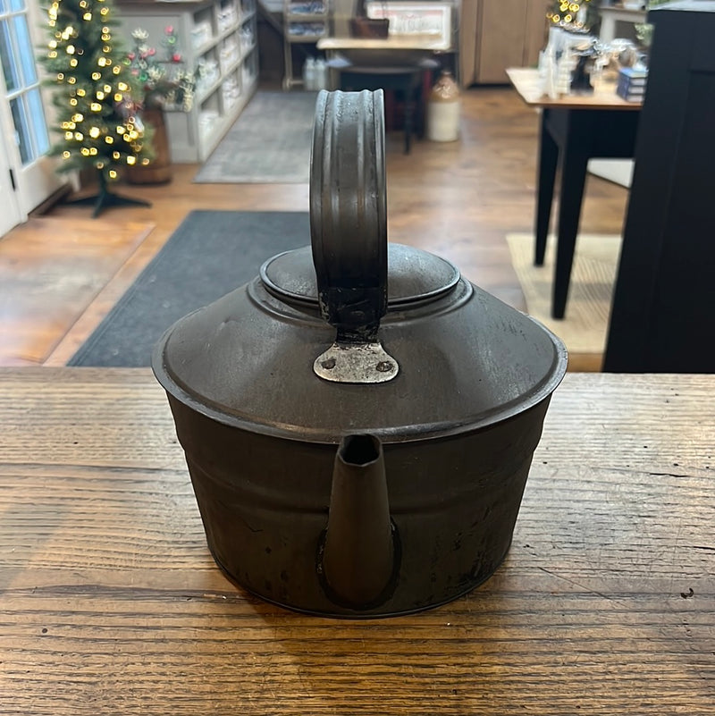 Early Tin Tea Kettle