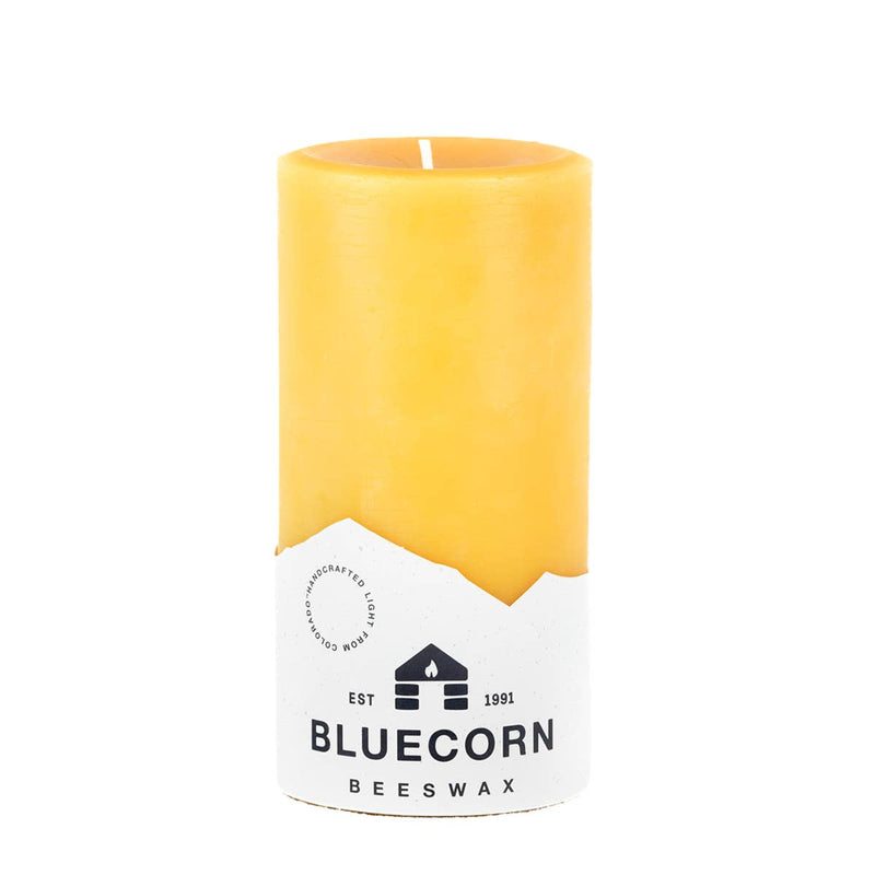 100% Pure Natural Beeswax Pillar Candles: Raw / 3" x 4"