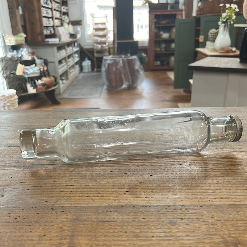 Vintage Roll-Rite Clear Glass Rolling Pin