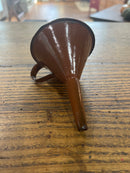 Vintage Brown Enamelware Funnel
