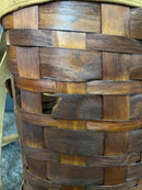 Antique Adirondack Gathering Trapper Woven Basket Backpack