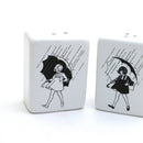 Morton's Girl Salt and Pepper Shaker